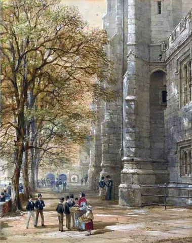En pause fra divisjonene ved Eton College