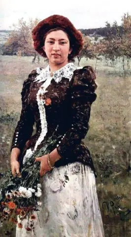 Осенний букет. Портрет Веры Репиной 1892