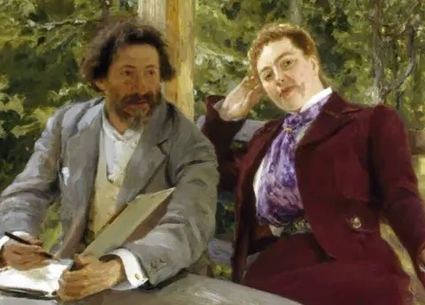 Dobbeltportrett av Natalia Nordmann og Ilya Repin 1903