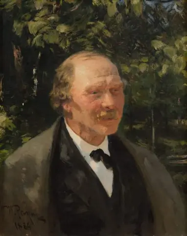 Porträtt av A.g. Bielopolskiy 1884