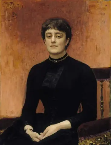 Porträtt av Jelizaveta Zvantseva 1889