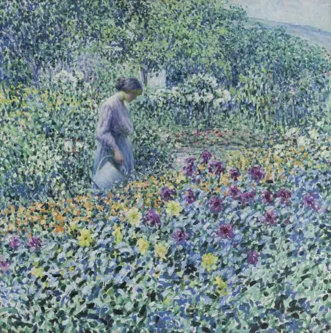 Woman With Watering Can