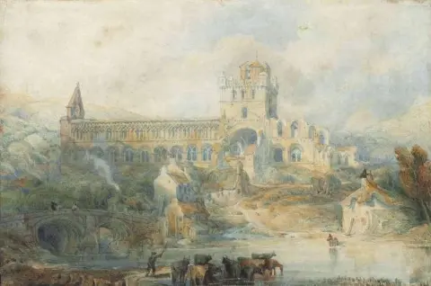 杰德堡修道院苏格兰边境，约 1834 年