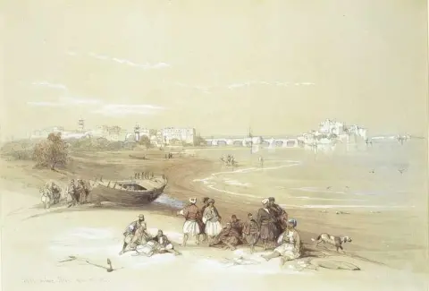 Saida antigua Sidón 1839