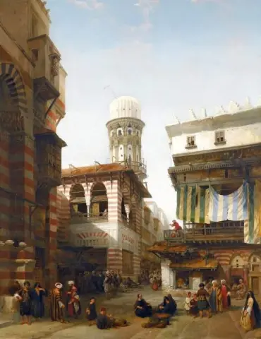 El bazar de los caldereros El Cairo 1842