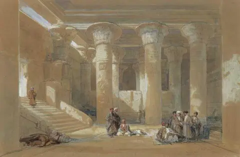 El gran pórtico del templo de Esneh Egipto 1838