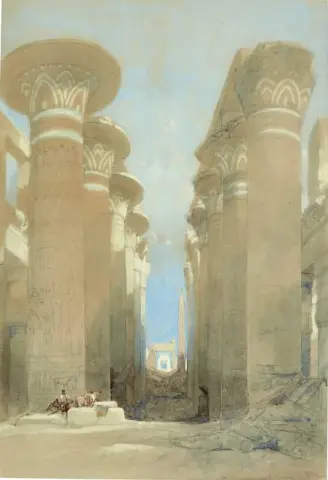 El Gran Salón de Karnak Tebas Egipto 1838