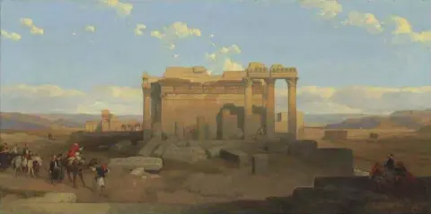 Las ruinas del templo más pequeño de Baalbec