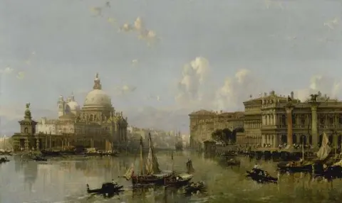 Enfoque de Venecia al Gran Canal 1855