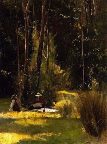 Un picnic de domingo por la tarde en Box Hill Ca. 1886