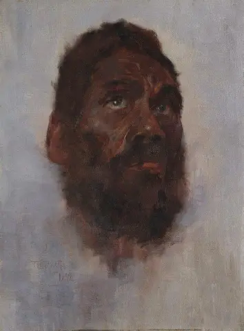 Cabeza aborigen - Charlie Turner 1892