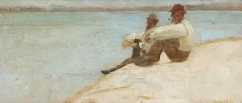 En la playa Port Macquarie 1896