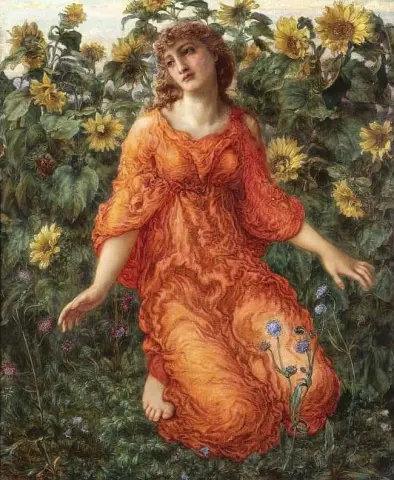 Клайти поворачивается к солнцу, около 1884 г.