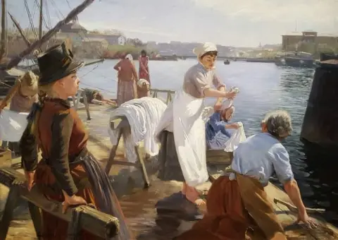 Strandvagen의 Washerwomen