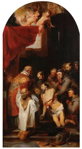 The last communion of Saint Francis of Assisi