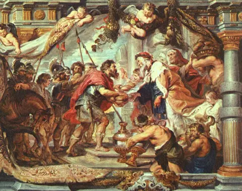 The meeting of Abraham and Melchizedek