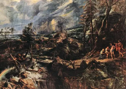 Stormfullt landskap