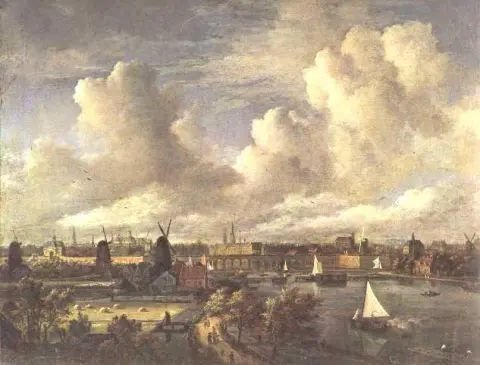 Vista Di Amsterdam E Dell'Amstel
