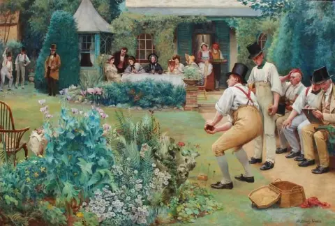 Un juego de bolos