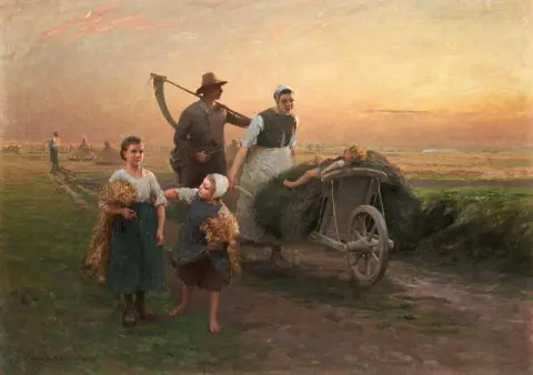 Turning Home From The Fields