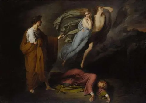 Dante e Virgilio incontrano Francesca Da Ramini e Paolo Malatesta