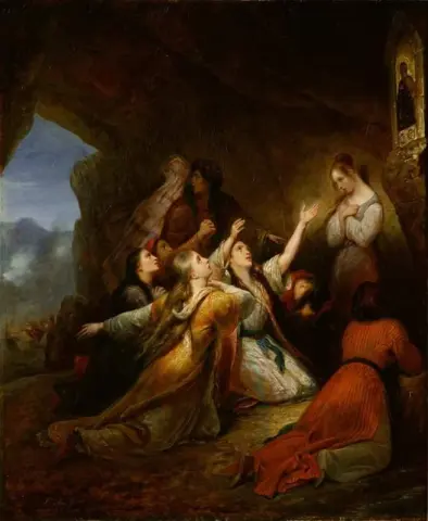 Donne greche che implorano assistenza 1826