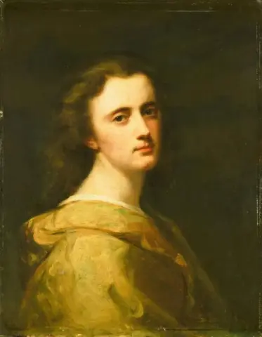 Porträtt av Therese Schwartze, hans dotter vid 16 års ålder 1868