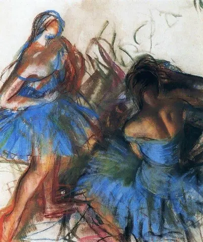 Blå ballerinaer