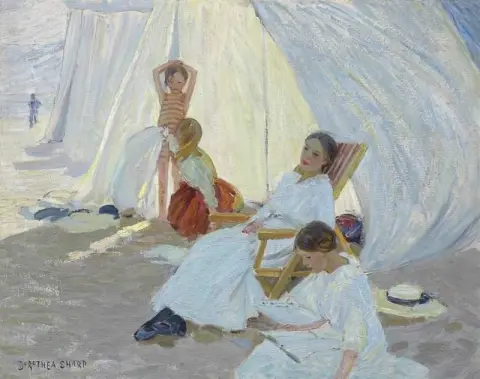 Una giornata al mare, 1914 circa