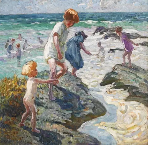 Bambini sulle rocce