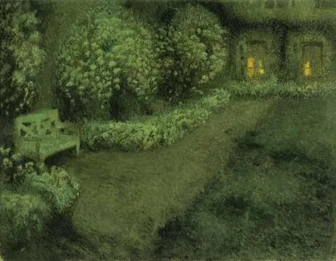 月光下的白色花园 Godefroy Ca. 1925-30
