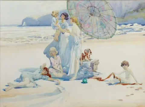 Family On A Beach