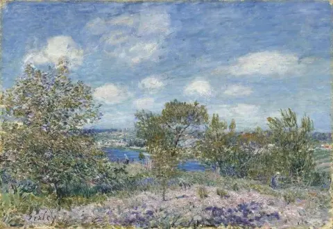Toukokuun iltapäivä By Lähellä Moret-sur-loingia noin 1882