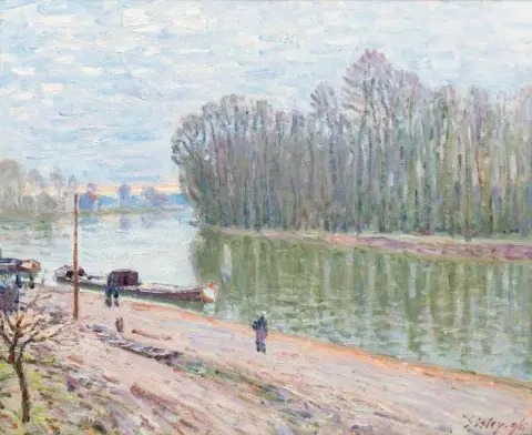 Banks Of The Loing Morning Effect 1896