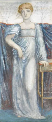 En kvinna i blått 1881