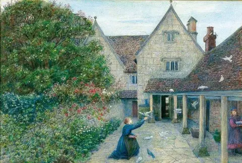 Mater duene på Kelmscott Manor Oxfordshire