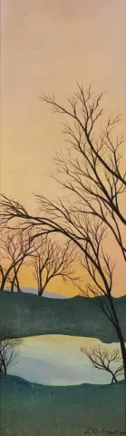 池の周りの冬の枝 1936