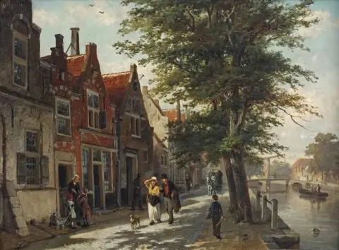 A View Of The Brouwersgracht Haarlem 1890