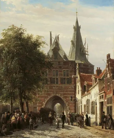 From Cellebroederspoort In Kampen 1863