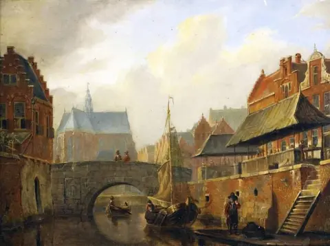 Hollandskt Kanalmotiv