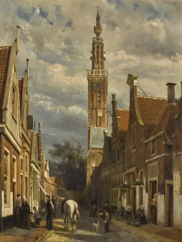 The Carillon Tower In Edam 1879