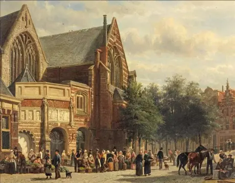 The Oude Kerk Amsterdam 1875