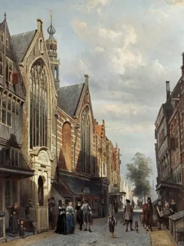 The Sint Olofskapel On The Zeedijk Amsterdam 1880