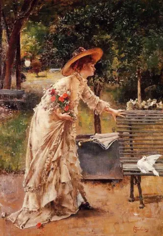 Eftermiddag i parken ca 1882