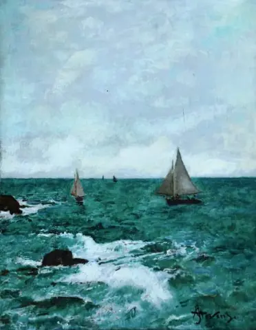 На берегу, около 1880 г.