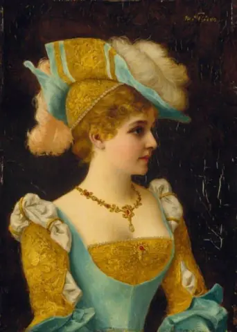 Mädchen in altdeutscher Tracht
