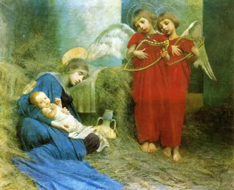 Angels Entertaining The Holy Child 1893