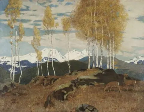 Autumn In The Mountains Ca. 1903