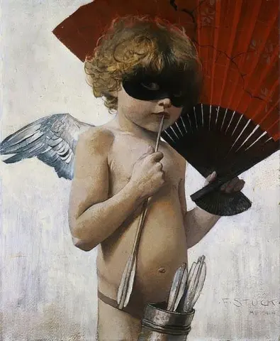 Amor vid maskeradbalen ca 1887-88