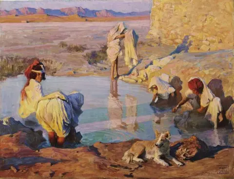 Lavanderas en Biskra 1917